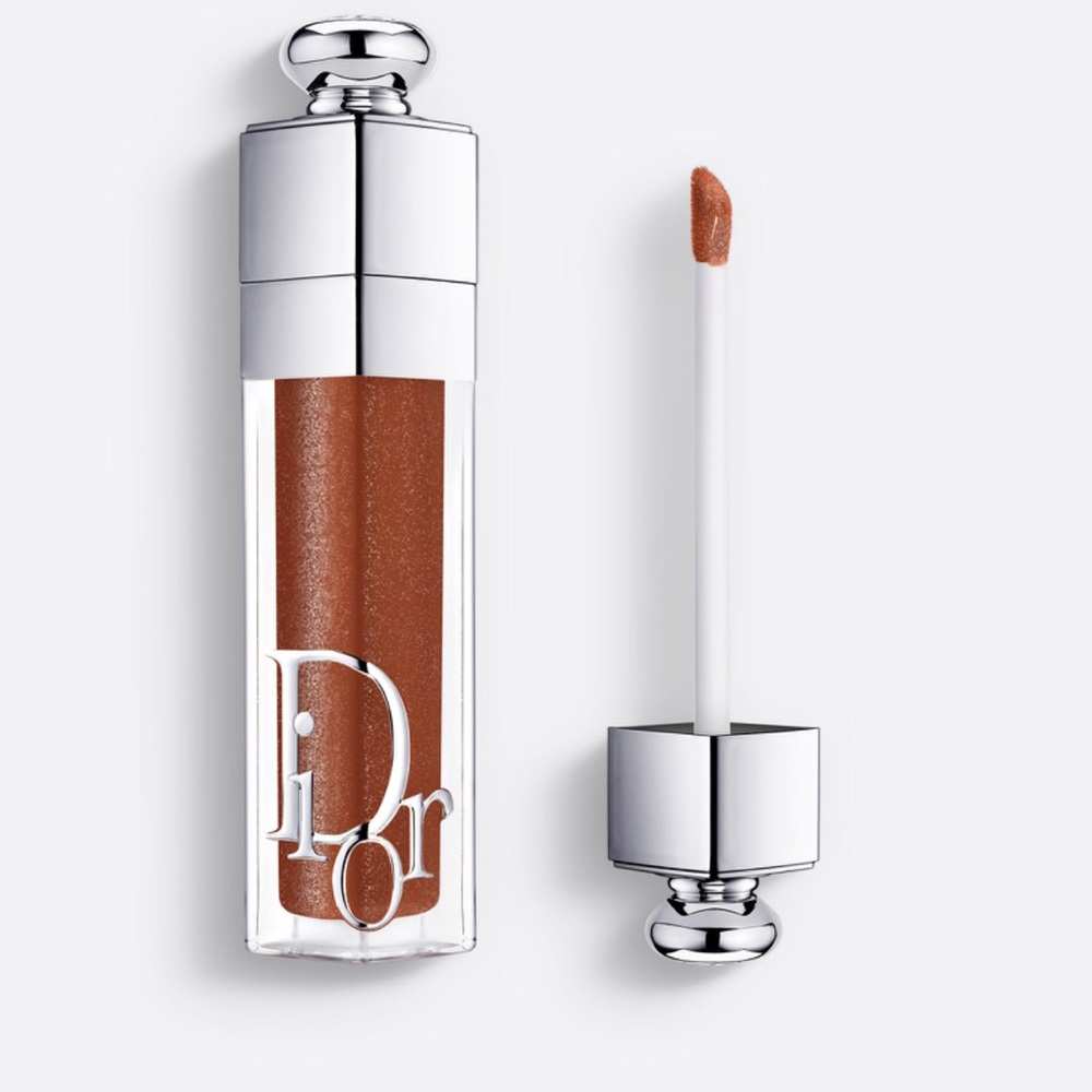 Dior Cream Cosmetic Bag with Butterfly Embroidery & Addict Lip Maximizer -NIB - Picture 3 of 8